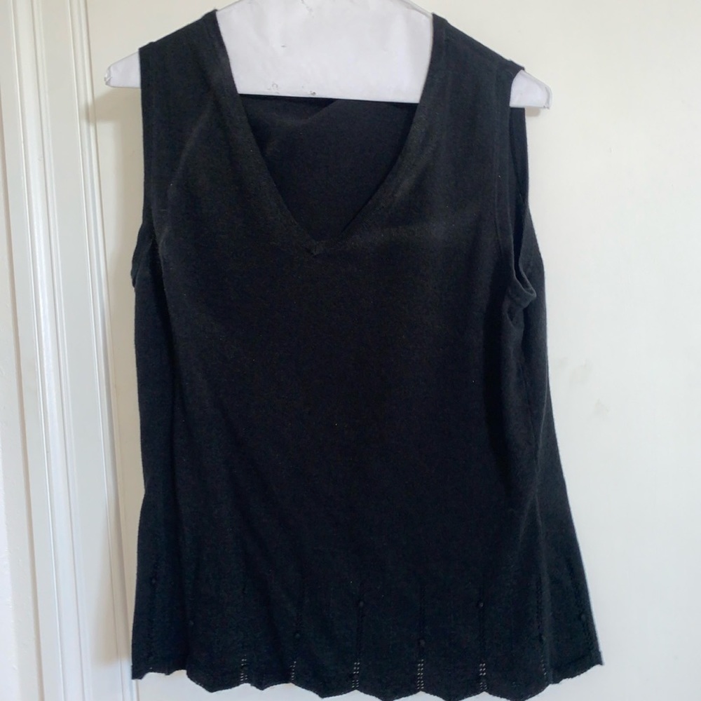 Merona Womens Black V-Neck Tank Top